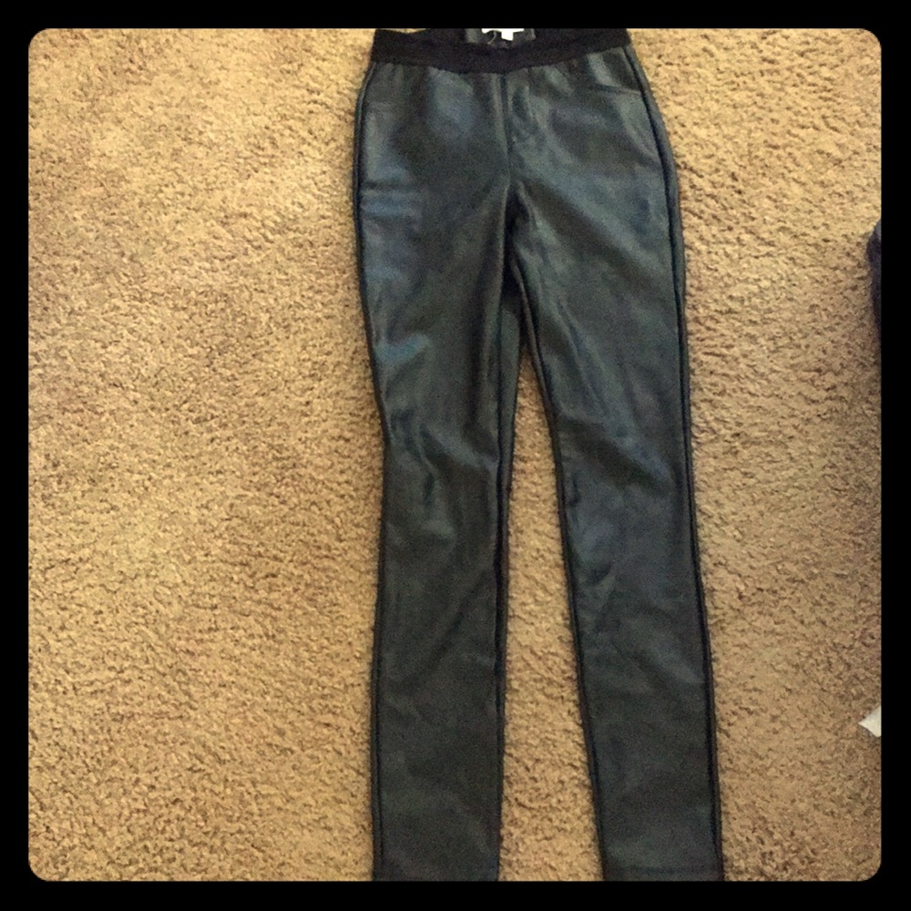Helmut Lang faux leather leggings